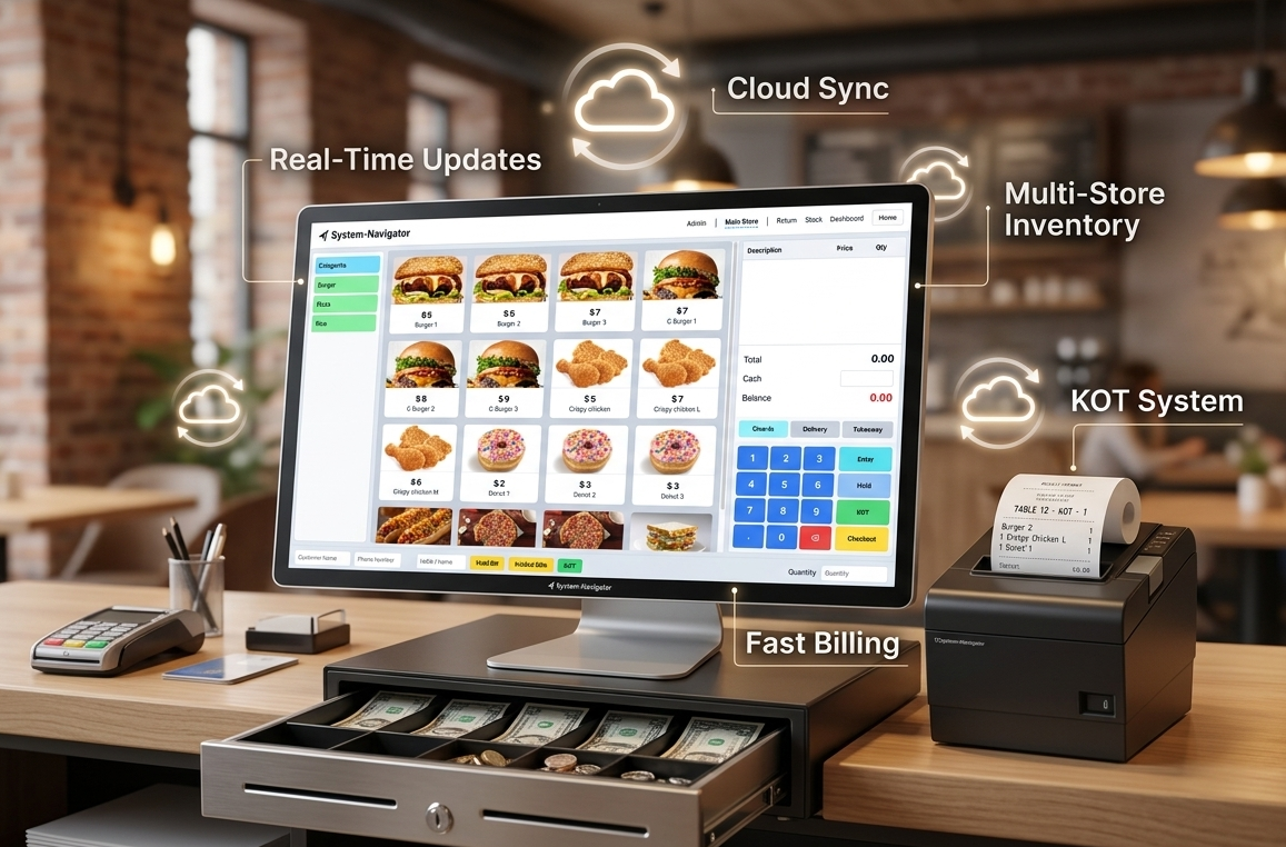 cloud based POS system for restaurant and bakery